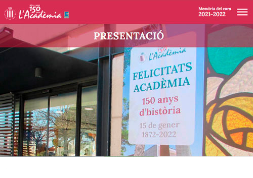 Memòria anual del curs 2021 - 2022